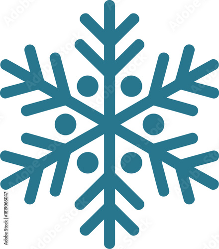 Snowflake winter snow ice crystal frost cold weather design graphic illustration icon
