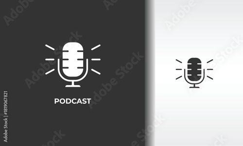 Podcast Vector, Icon Or Logo Sign Isolated Symbol Illustration