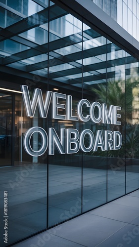 Welcome aboard new talent with this modern office building exterior, creating a positive impression for new employees and a vibrant work environment