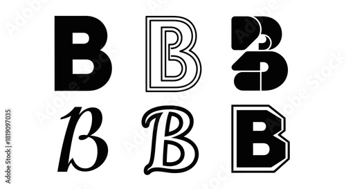 Diverse Letter B Typography - A Collection of Stylized Designs.
