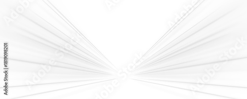 A cascade of white rays forms a fast luminous corridor. Motion appears sharp and directed, giving the image technical energy. The glowing space feels crisp and expansive.