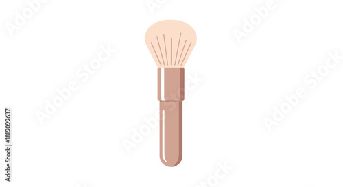 Minimalist makeup brush design for beauty and cosmetic themes