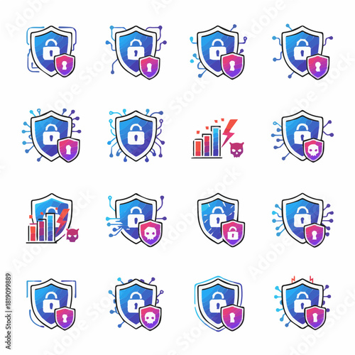 firewall barrier blocking cyber threats