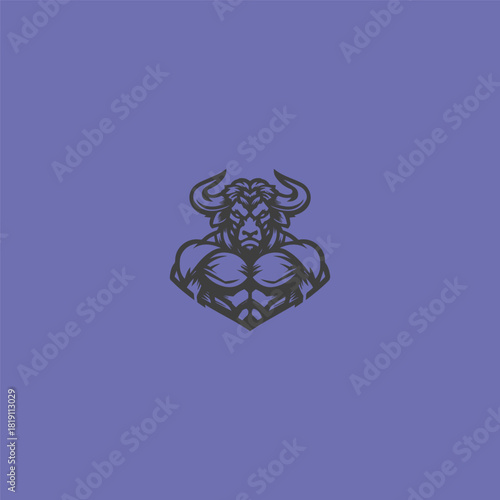 Muscular Bull Logo