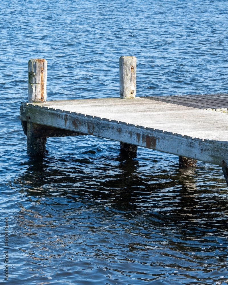 Fototapeta premium small jetty on the lake