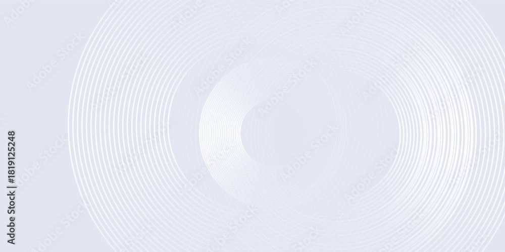 Fototapeta premium Simple lines grey background with dynamic circle lines abstract simple design nice