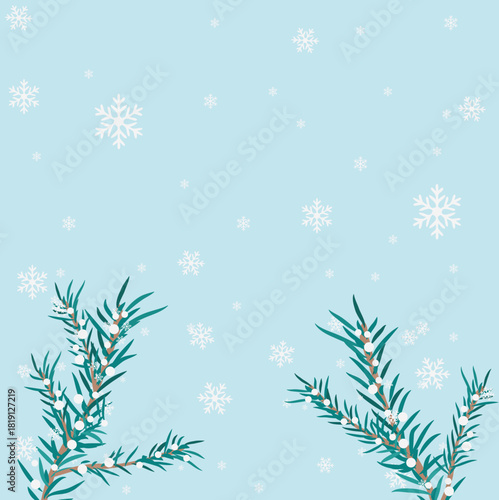 겨울 크리스마스 눈꽃