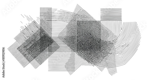 Abstract geometric pattern with vibrant color blocks and clean lines suitable for modern design projects and digital art