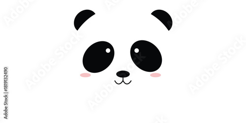 Cute panda face
