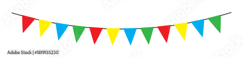 party garland vector. garland flag