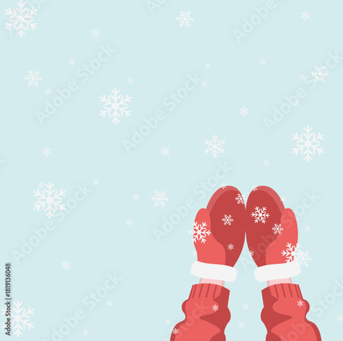 겨울 크리스마스 눈꽃