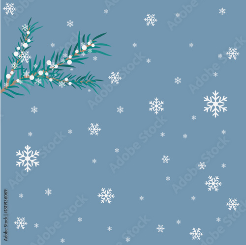 겨울 크리스마스 눈꽃