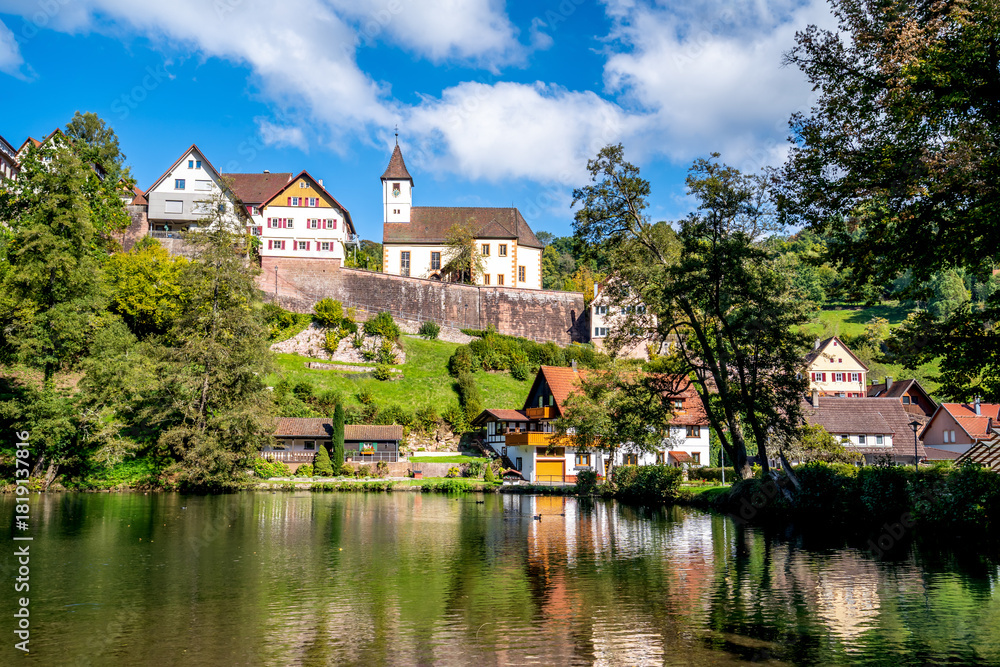 Obraz premium Berneck, Altensteig, Schwarzwald, Deutschland