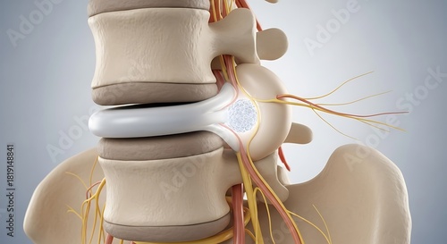 Spinal Disc Replacement: A 3D Medical Illustration