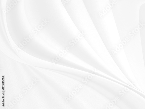 soft light and shadow fabric abstract smooth curve shape decorative modern fashion white and gray background