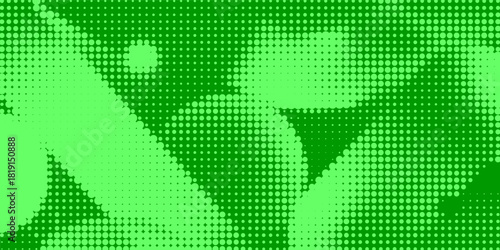 Bright green pop art retro background with halftone in comics style, vector illustration EPS10