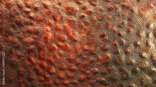 A detailed close-up of skin texture, showing raised bumps and rough surface
