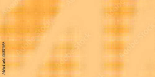 Modern orange pop art background with halftone dots in comic style, vector illustration EPS10