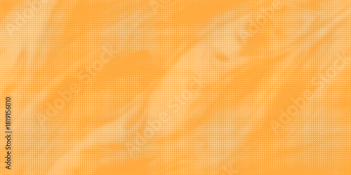 Modern orange pop art background with halftone dots in comic style, vector illustration EPS10
