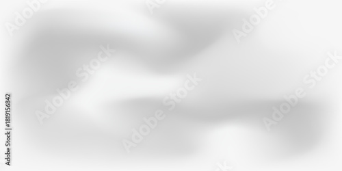 Minimalist abstract design featuring white wavy lines on a smooth light grey background, creating a clean modern look. Vector eps 9,5