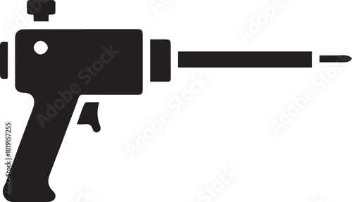 Rivet Gun Icon – Handheld Riveting Tool Vector