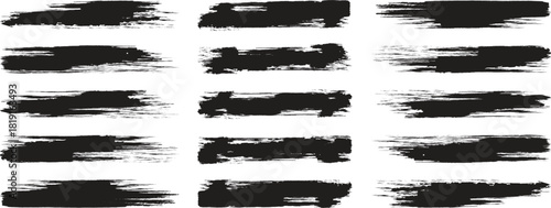 ink brush strokes.  Black hand drawn stripes, rough grunge paint texture. ink brush stroke vector design element for grunge texture background and artistic illustration.