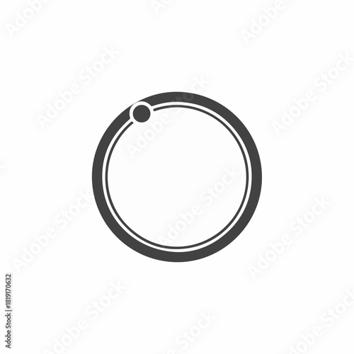 Circular graphic element in dark gray and white, simple design. Circular graphic enhances visualization. Concept wireless networks communication, digital 5G-связь fiber optic and satellite connection,