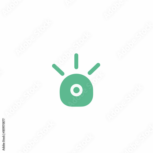 Wireless networks symbol on light green background, simple icon of communications. Wireless networks for modern tech, shows connectivity and mobile data, easy to use.