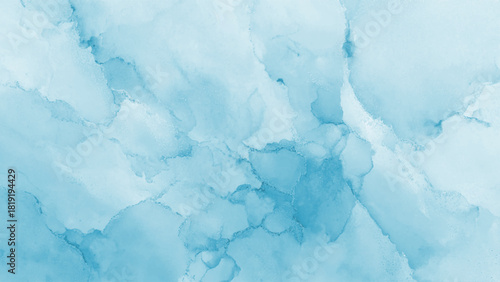 Subtle light blue alcohol ink wash texture with flowing liquid effects Vector, illustration