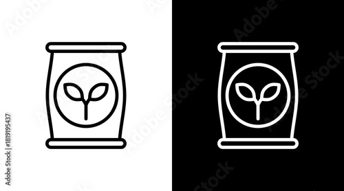 Compost  White Icon Set Design