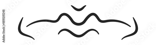 Scared trembling lips facial expression