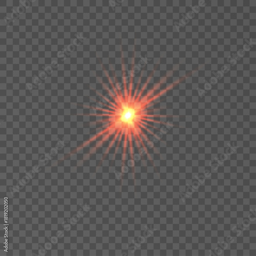  Starburst Light Effect with Rays
