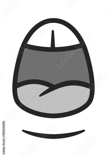 Loudly screaming yelling comic mouth