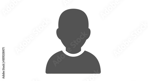 Anonymous user avatar profile icon for application design and communication platform
