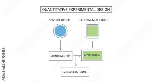 Quantitative Experimental Design Diagram Illustrating Control and Experimental Groups.