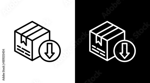 Import  White Icon Set Design