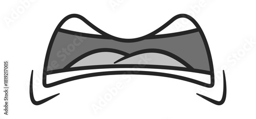 Funny mouth screaming or yelling