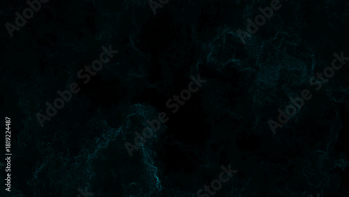 Abstract Ultra-Dark Deep Teal Smoke Texture with Black Background with Cyan Plasma Veins for Sci-Fi, Futuristic & Cinematic Design
