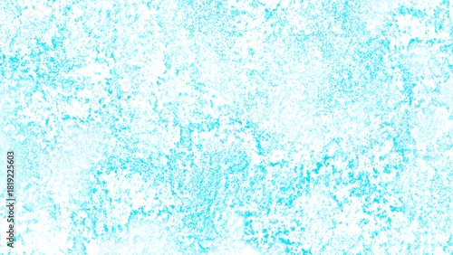 Abstract Bright Aqua Blue Grunge Texture With High-Key Cyan Watercolor Background with Frosty Ice & Chalk Effects for Clean Summer & Wintry Design