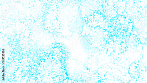 Abstract Bright Aqua Blue Grunge Texture With High-Key Cyan Watercolor Background with Frosty Ice & Chalk Effects for Clean Summer & Wintry Design
