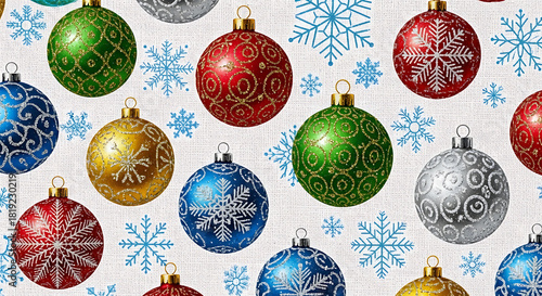 set of christmas balls