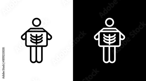 X Ray   White Icon Set Design