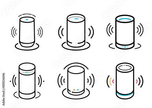 Set of beer bottles cans and bottle caps vector illustration