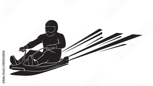 Feel the thrill of winter sports with this extreme toboggan run, perfect for adventure enthusiasts and those seeking an adrenaline rush with a fast paced downhill ride