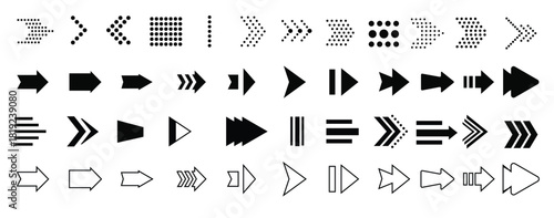 Diverse Arrow Collection Navigate Designs with a Versatile Set of Directional Graphics for Varied Project Needs and Creative Directions