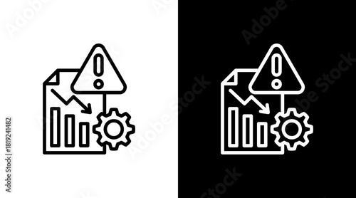 Crisis Management  White Icon Set Design