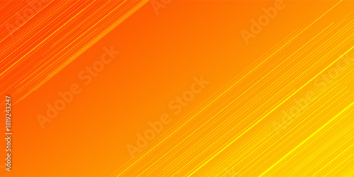Orange abstract geometric background with curve wave lines. Vector ilustration