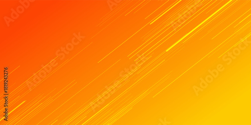 Orange abstract geometric background with curve wave lines. Vector ilustration