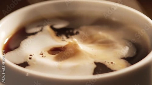Ripple textures form in interactive cinematic shot of coffee