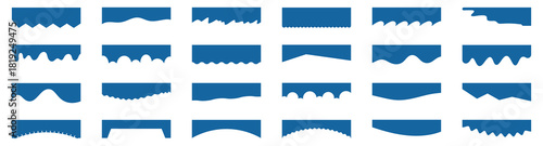 Dripping shapes create a playful decorative collection with smooth curves. Each element shows soft motion and friendly organic flow